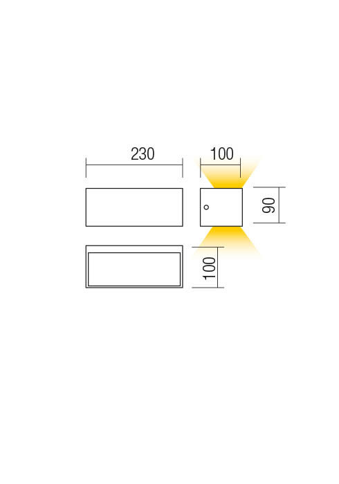 Бра Lampris LED 13 W 3000 K IP65 Белый 2