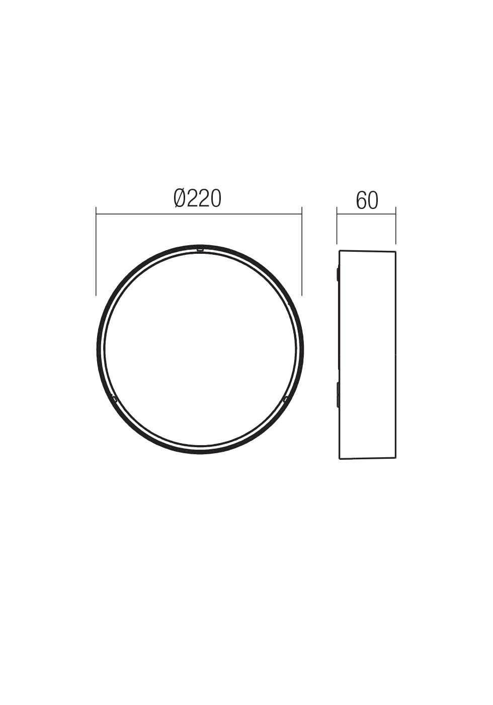 Plafoniere Nox LED 7 W/9 W/11 W/13 W/15.5 W/17.5 W/19.2 W/21 W 2700/3000 K IP65 Gri Închis