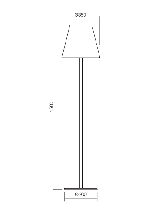 Lampadare Pino E27 1 x 23 W IP65 Gri Închis