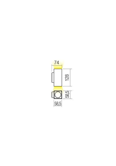 Aplice Quad LED 7 W 3000 K IP65 Alb Nisipiu 2