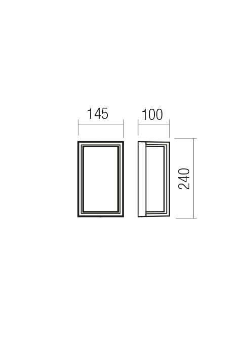 Aplică / plafonieră Quadris LED 12 W 3000 K IP54 Alb Nisipiu 2