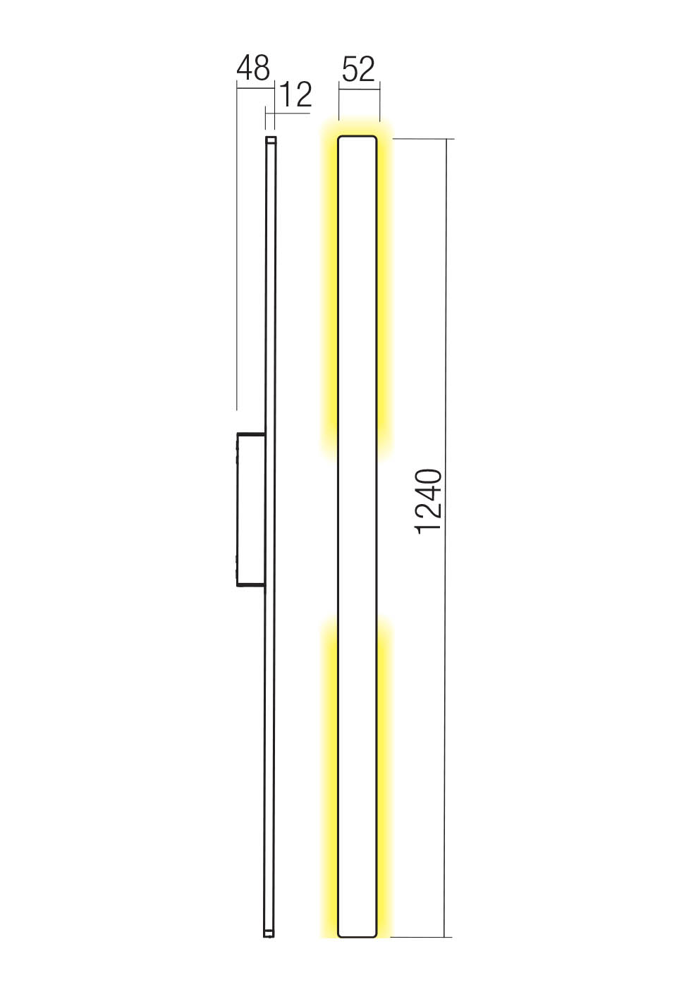 Aplice Reflexa LED 20 W 2700 K IP54 Gri Închis 2