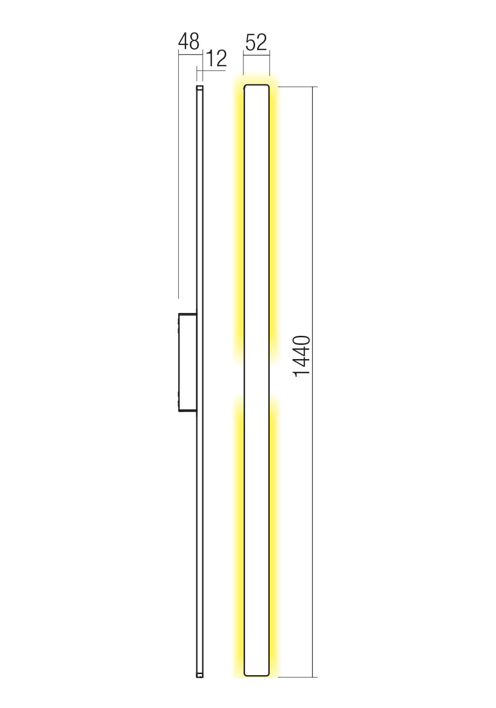 Aplice Reflexa LED 24 W 2700 K IP54 Negru Nisipiu 2