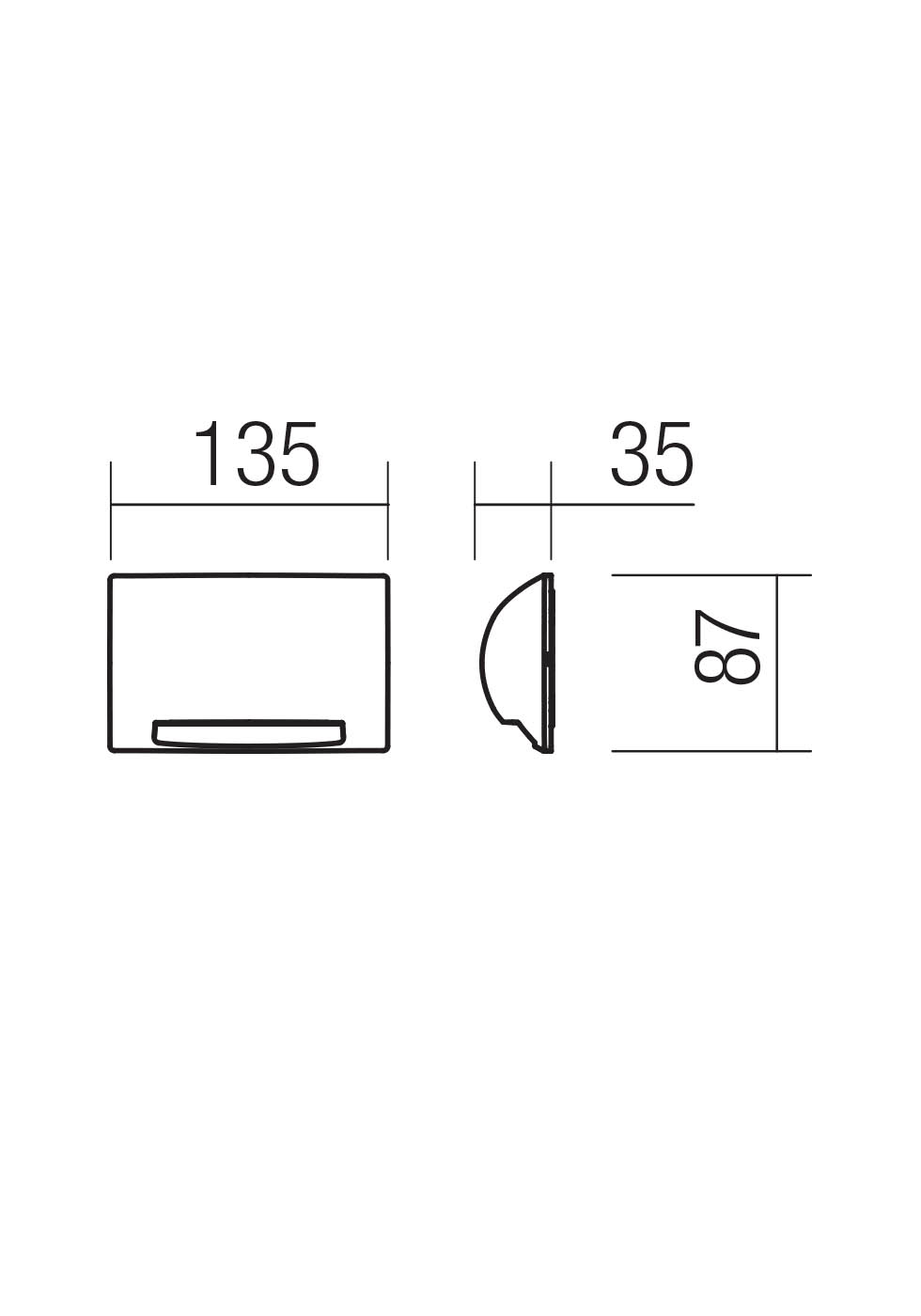 Spoturi scări Slot LED 5 W 2700 K IP65 Gri Închis