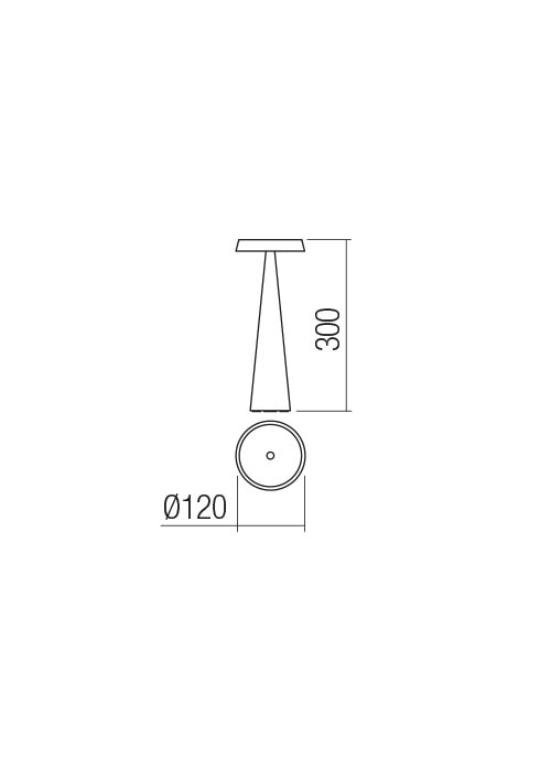 Veioze Tao LED 2.5 W 2700/3000 K IP65 Albastru Cobalt Mat 3