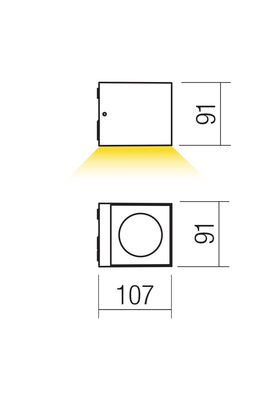 Aplice Teko LED 7 W 2700 K IP65 Gri Închis 2