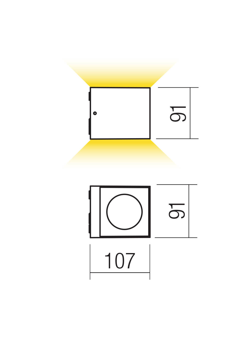 Aplice Teko LED 13.8 W 3000 K IP65 Gri Închis 2