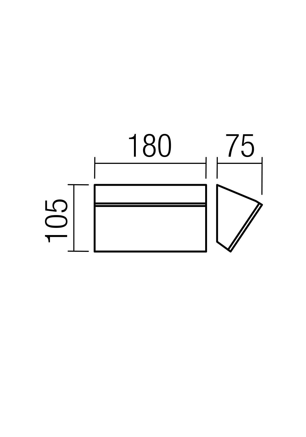 Aplice Tokyo LED 12 W 2700 K IP54 Maro Închis 2