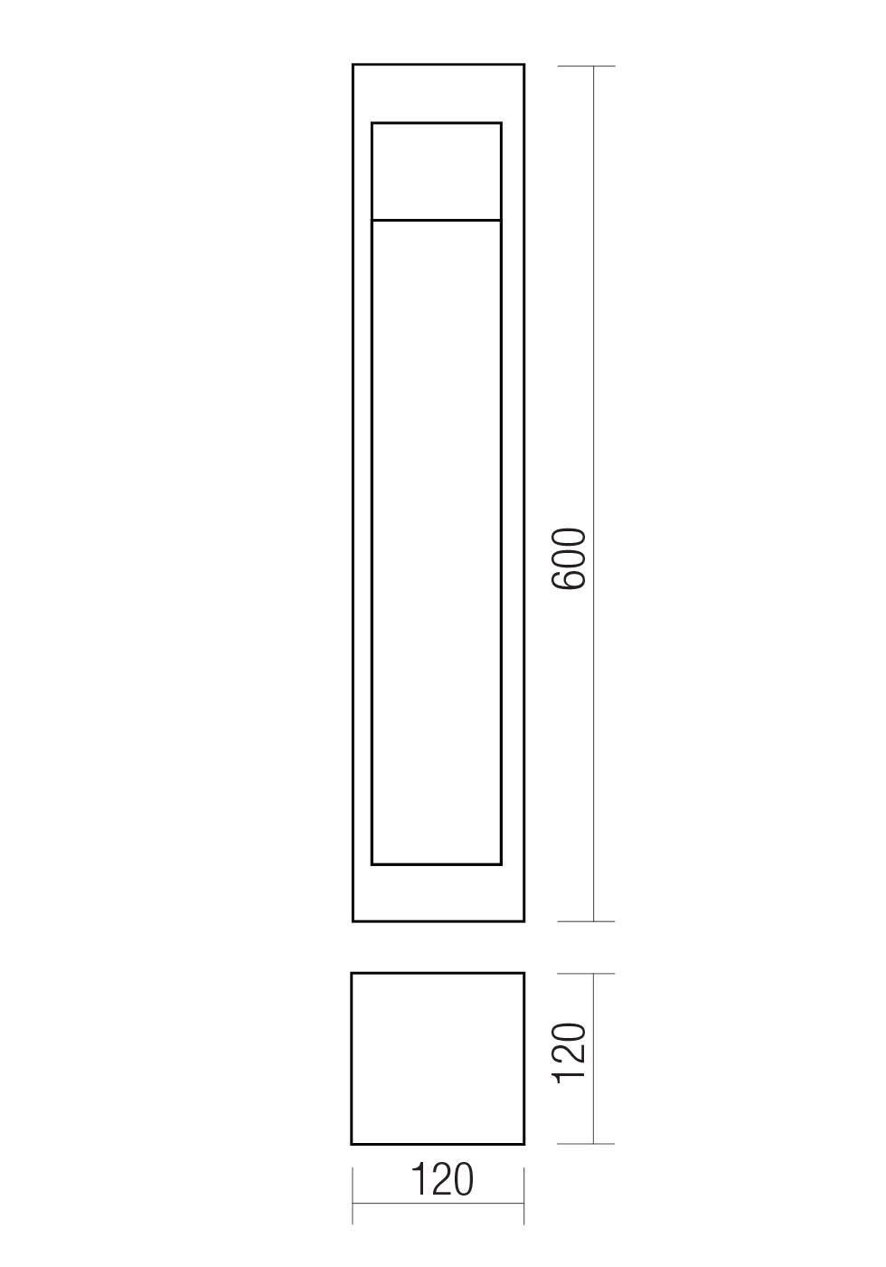 Stâlpi Toss LED 10 W 2700 K IP65 Gri Închis
