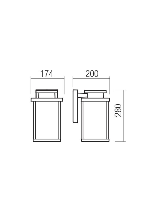 Aplice Yard E27 1 x 42 W IP44 Corten 2