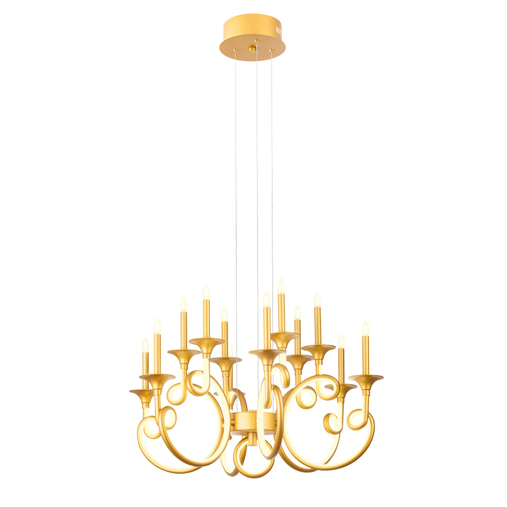 Candelabru CHATEAU LED 119 W 3000 K Auriu