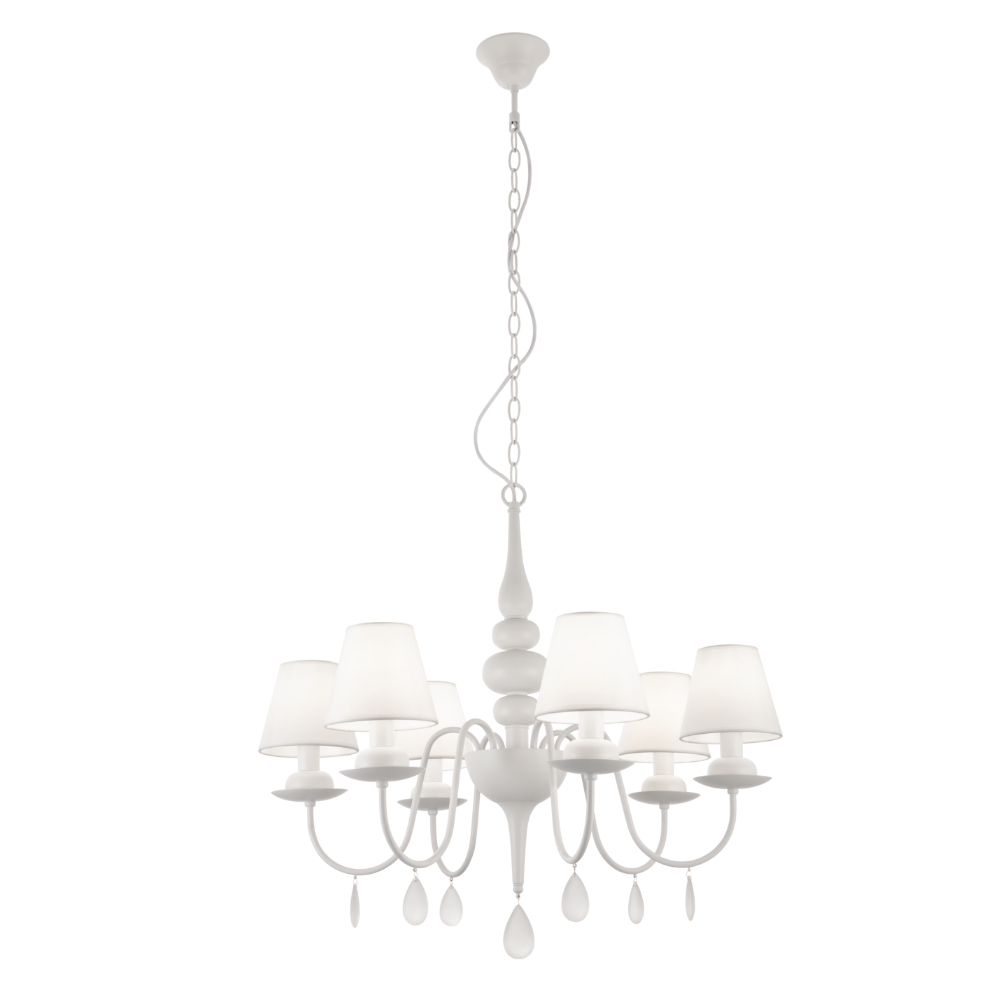 Candelabru ELIZEE E14 6 x max. 28 W Alb Mat