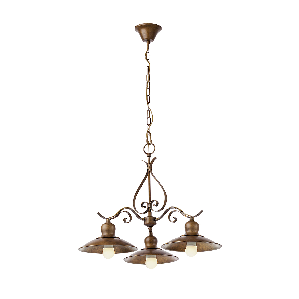 Candelabru LENA E27 3 x max. 42 W Negru / Auriu Mat