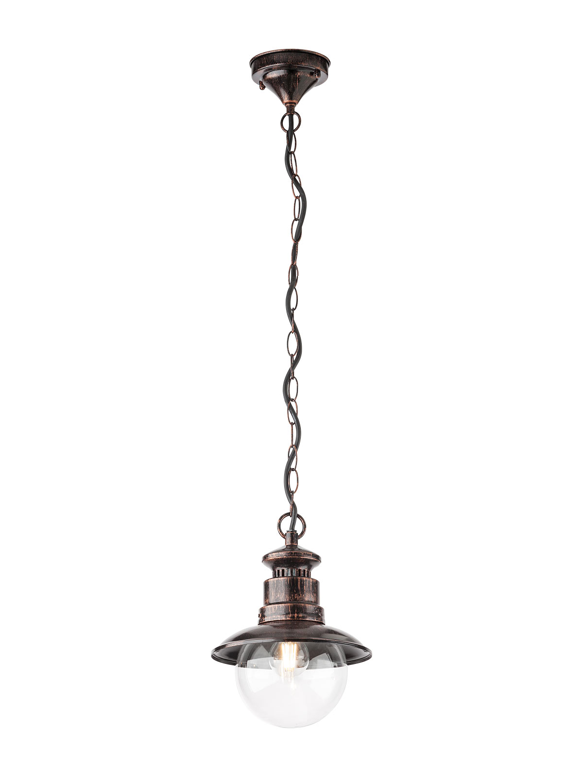Suspensie exterior Scott 1 x max. 42 W E27 BK/COPPER