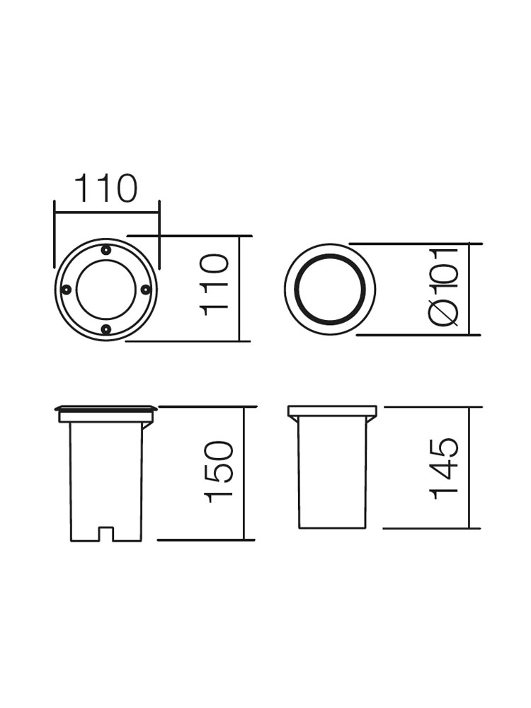 Spot încastrat Lokki INCAS GU10 1 x 28 W IP67
