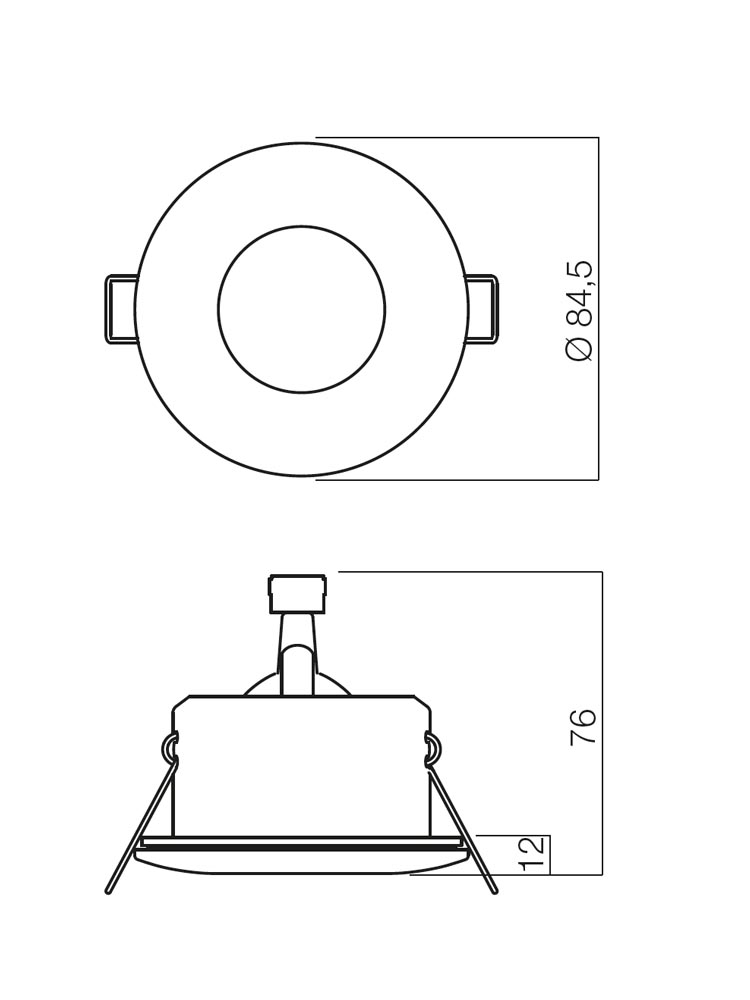 Встраиваемый светильник Elc 1101 1101 CH 50 W/12V GU10 *