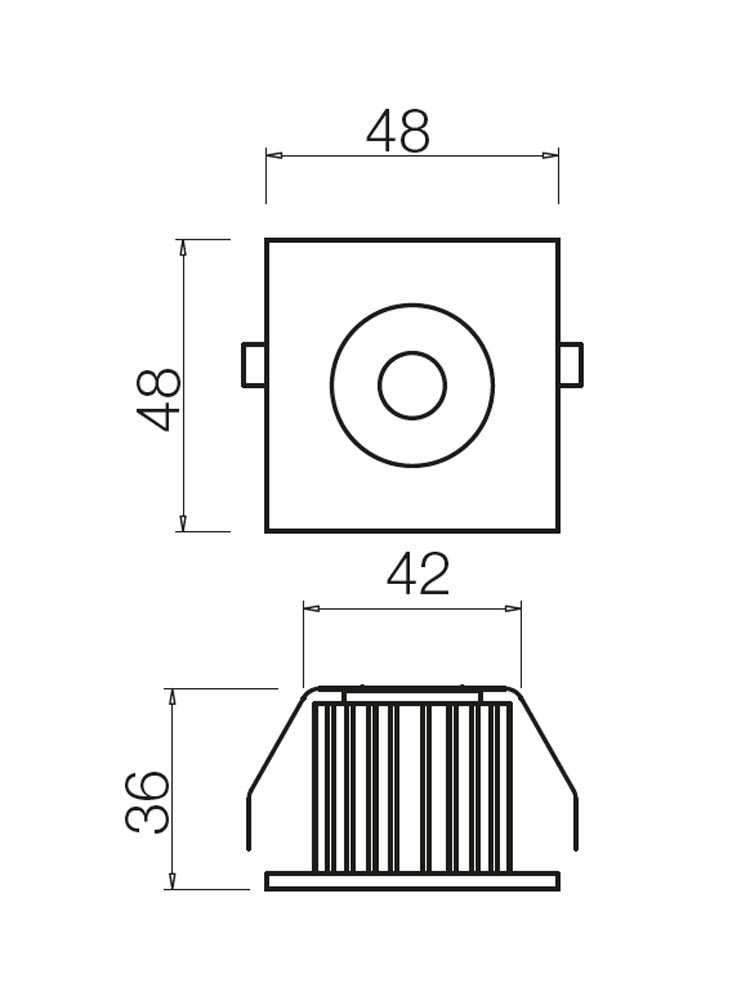 Spot încastrat Mt 127 Led 127 LED NW 3 W 4000 K driver inc.* 2