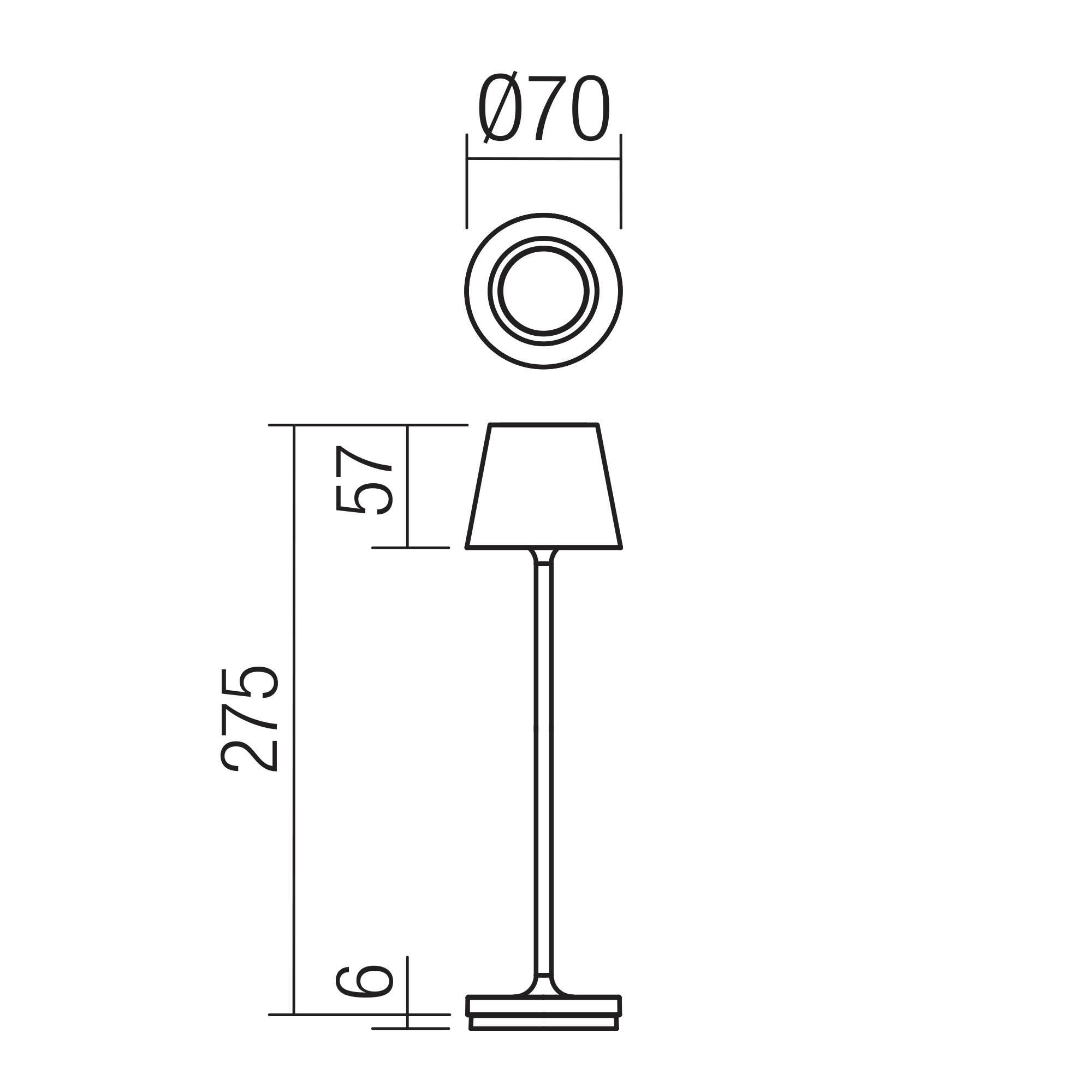 Veioză exterior Pip 1.5 W IP54 CORTEN