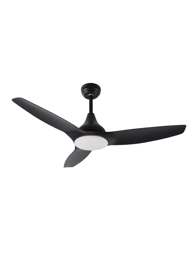 Ventilator SAMOA LED 40 W, 220-240 V, 700 lm, 3000K, IP20, oțel, sticlă și ABS