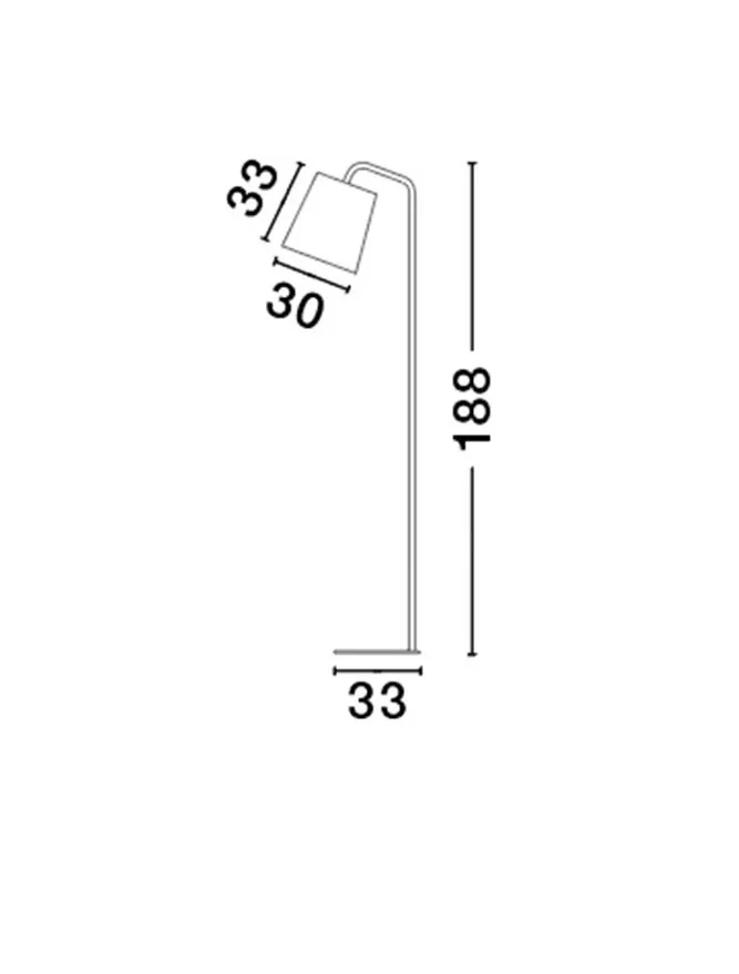 Lampadar STABILE E27, 1x12 W, 220-240 V, IP20, metal