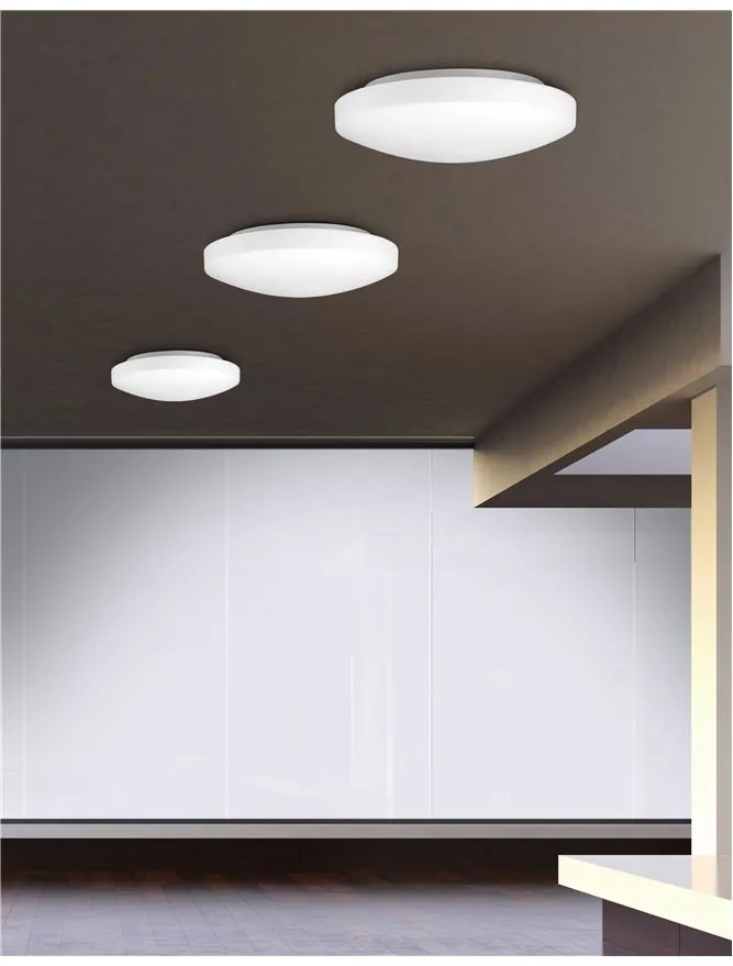 Plafonieră IVI E27, 1x12 W, 220-240 V, IP44, metal și sticlă