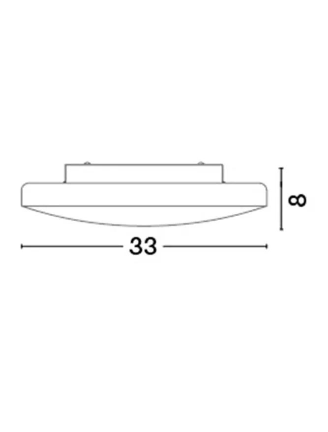 Plafonieră IVI E27, 2x12 W, 220-240 V, IP44, metal și sticlă