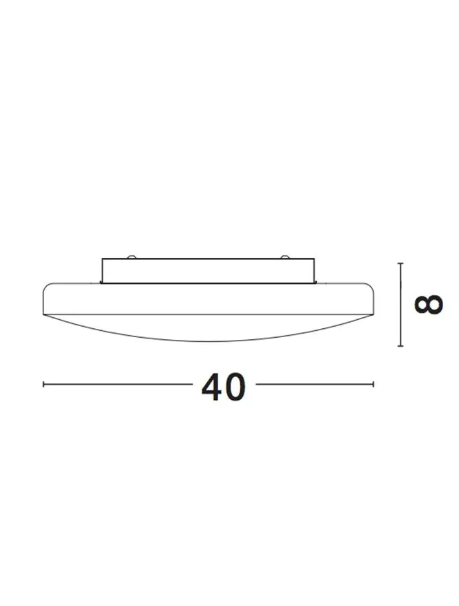 Plafonieră IVI E27, 2x12 W, 220-240 V, IP44, metal și sticlă