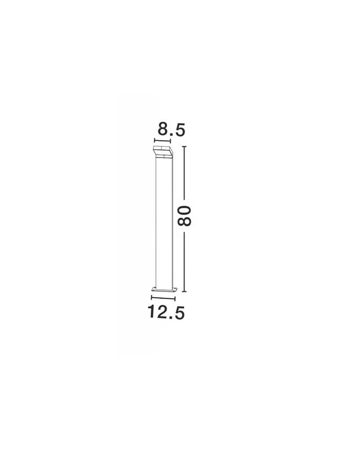 Stâlp PARK LED 6 W, 220-240 V, 350 lm, 3000K, IP54, aluminiu și acril