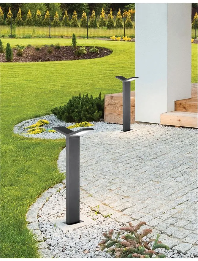 Stâlp PARK LED 6 W, 220-240 V, 350 lm, 3000K, IP54, aluminiu și acril