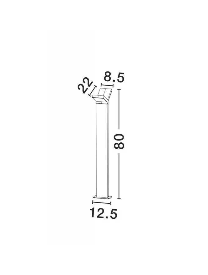 Stâlp PARK LED 6 W, 220-240 V, 350 lm, 3000K, IP54, aluminiu și acril