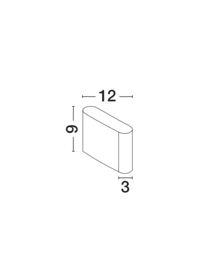 Aplică exterior SOHO LED 2x3 W, 220-240 V, 480 lm, 3000K, IP54, aluminiu și sticlă