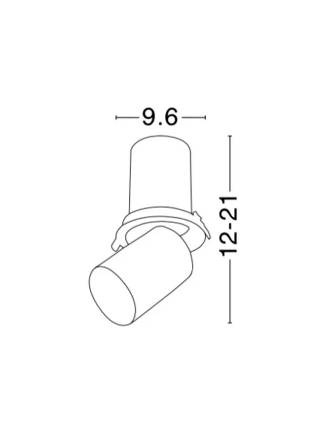 Spot JUNO 15 W, 220-240 V, 1275 lm, 3000K, aluminiu
