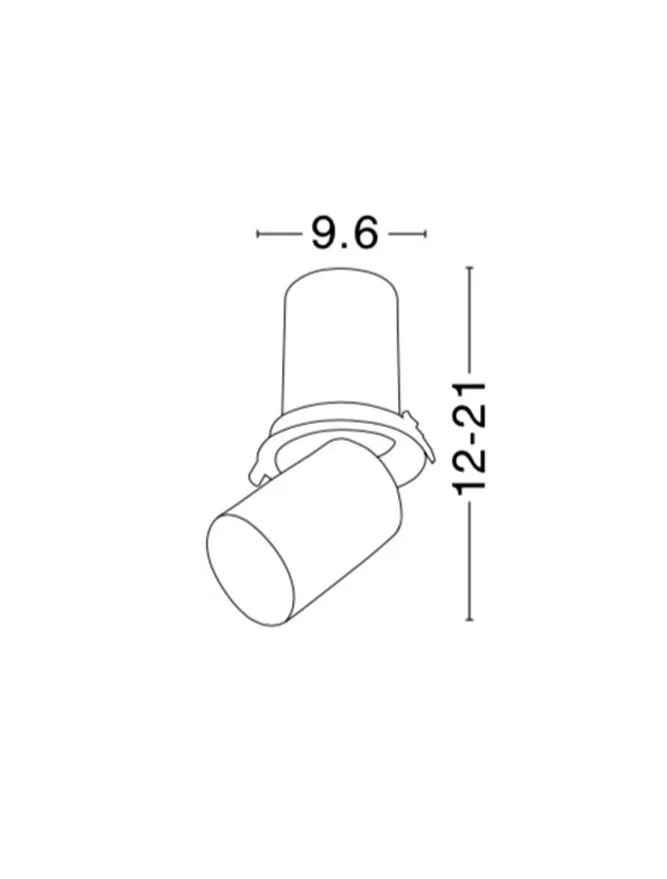 Spot JUNO 15 W, 220-240 V, 1275 lm, 3000K, aluminiu