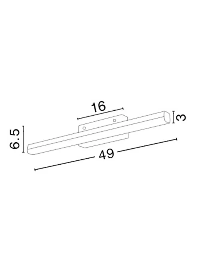 Aplică VANESE LED 12 W, 220-240 V, 1174 lm, 3000K, IP44, aluminiu și acril