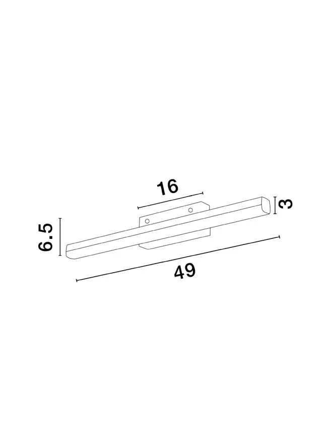 Aplică WILLOW LED 12 W, 230 V, 1174 lm, 3000K, IP44, aluminiu și acril