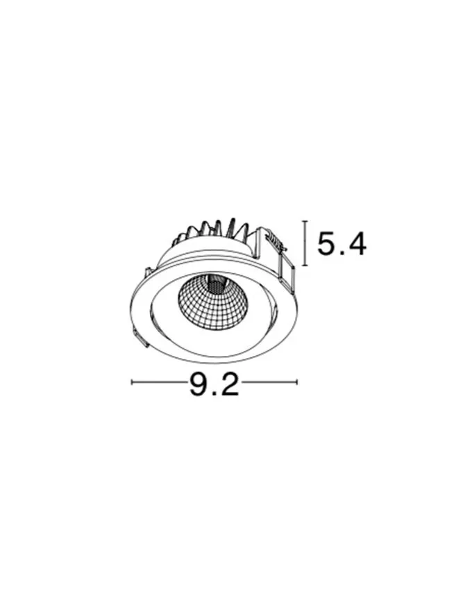 Spot LAZIO IP54, aluminiu
