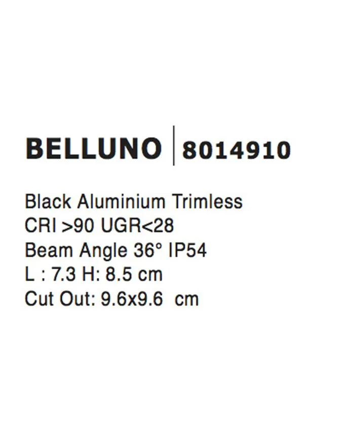 Spot BELLUNO IP54, aluminiu