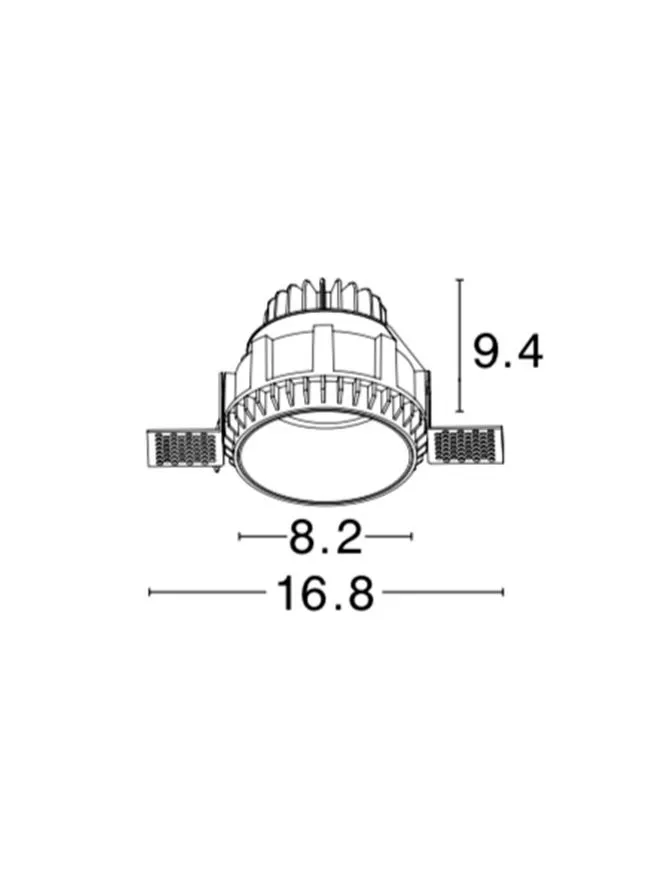 Spot BELLUNO IP54, aluminiu
