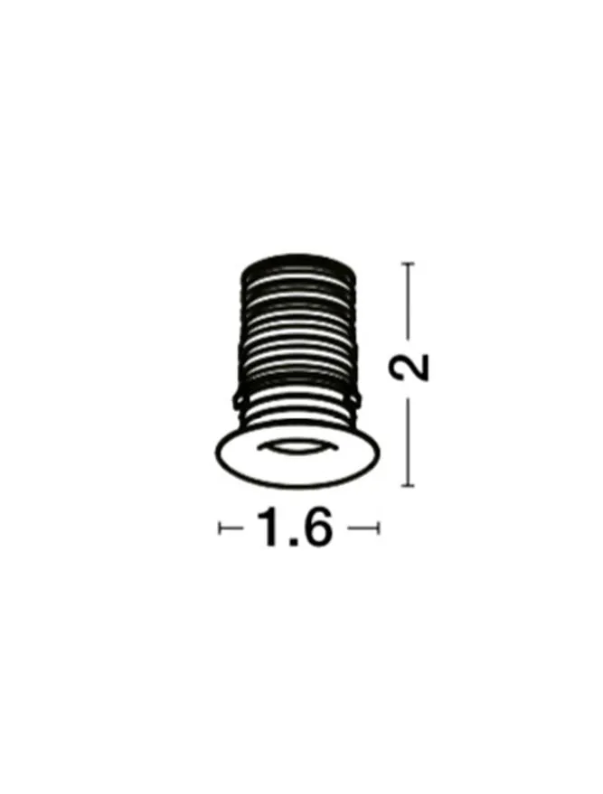 Spot TINY LED 1 W, 3 V 350 mA, 70 lm, 3000K, IP44, aluminiu