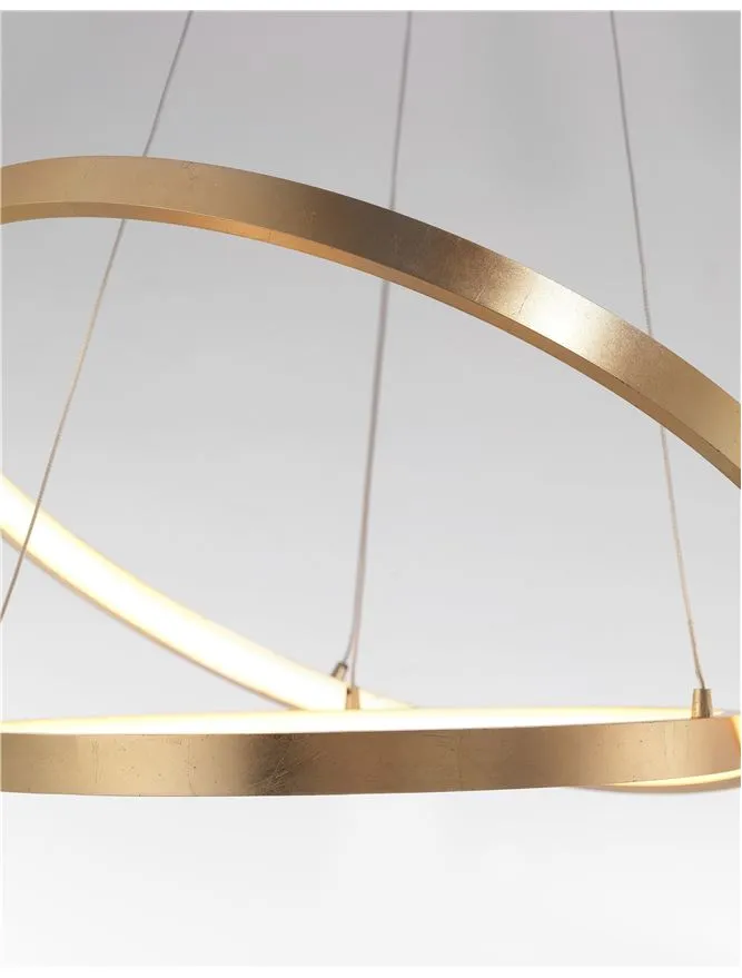 Suspensie LEON LED 65 W, 230 V, 4650 lm, 3000K, IP20, aluminiu și acril