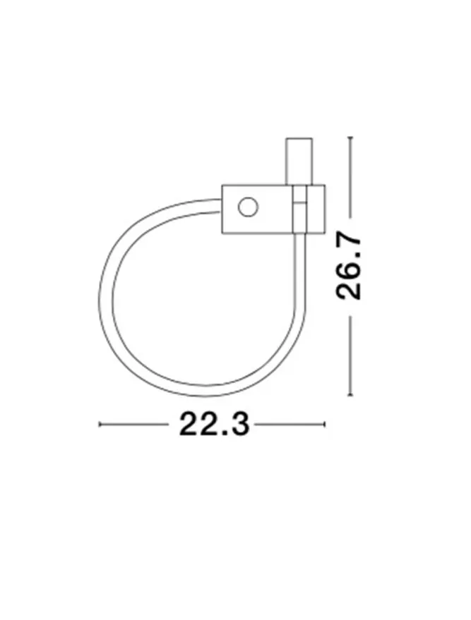 Aplică GENEVA LED 3 W, 220-240 V, 190 lm, 3000K, IP20, aluminiu