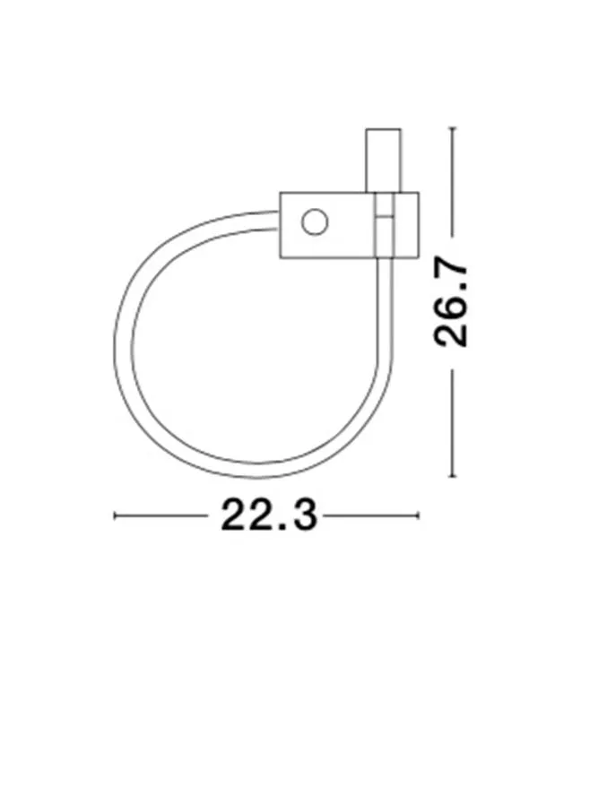 Aplică GENEVA LED 3 W, 220-240 V, 190 lm, 3000K, IP20, aluminiu