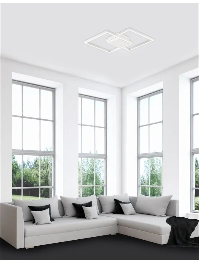 Plafonieră BILBAO LED 25 W, 220-240 V, 1175 lm, 3000K, IP20, aluminiu și acril
