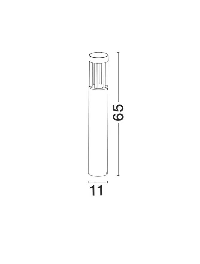 Stâlp DEVORA LED 8 W, 220-240 V, 195 lm, 3000K, IP54, aluminiu și sticlă