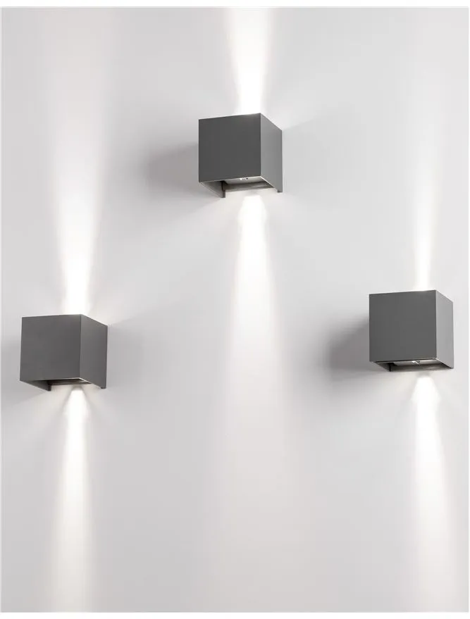 Aplică exterior COMO LED 2x3 W, 220-240 V, 510 lm, 3000K, IP54, aluminiu