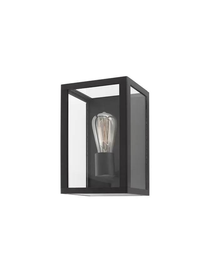 Aplică exterior ZEST E27, compatibil 1x60 W, 220-240 V, IP54, aluminiu și sticlă