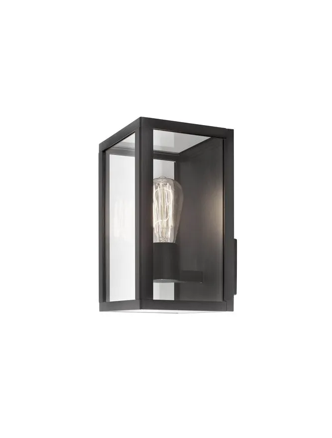 Aplică exterior ZEST E27, compatibil 1x60 W, 220-240 V, IP54, aluminiu și sticlă