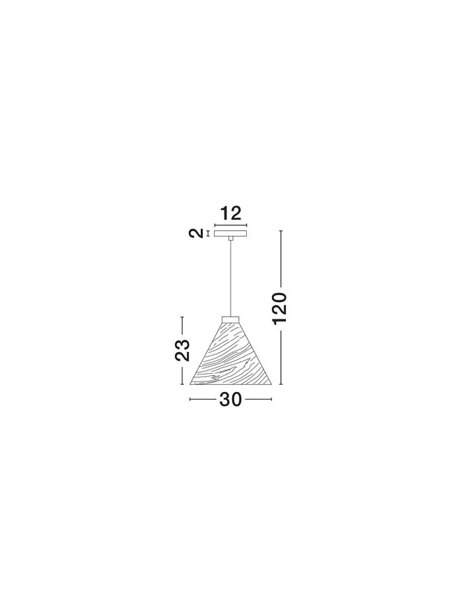 Suspensie ELYSIAN E27, 1x12 W, 100-240 V, IP20, lemn