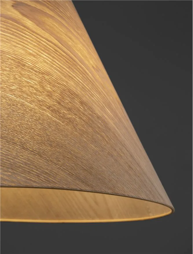 Suspensie ELYSIAN E27, 1x12 W, 100-240 V, IP20, lemn