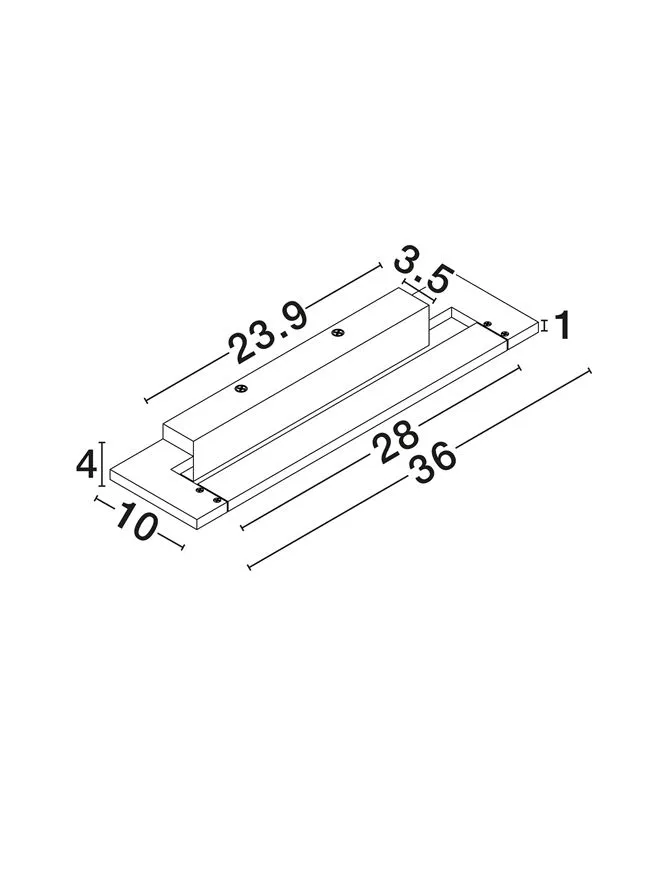 Aplică LIVO LED 10 W, 220-240 V, 650 lm, 3000-4000K, IP44, CCT selectabil prin DIP switch, aluminiu, acril și oțel